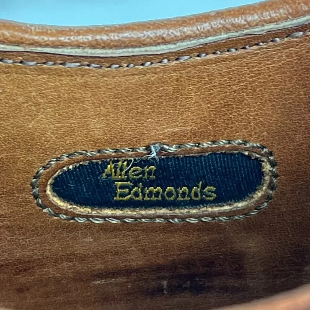 Allen Edmonds Fullerton Mens Size 10 Brown Leather Oxford Dress Shoes